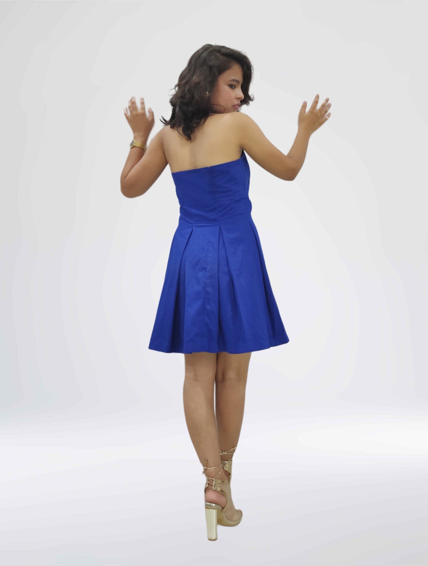 Bluebell Halter Fit & Flare Dress