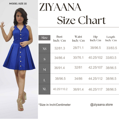 Bluebell Halter Fit & Flare Dress